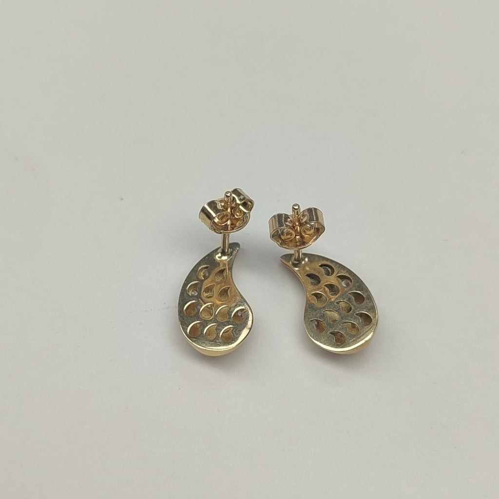 BROQUELES ORO 14K 2 (NUEVO)