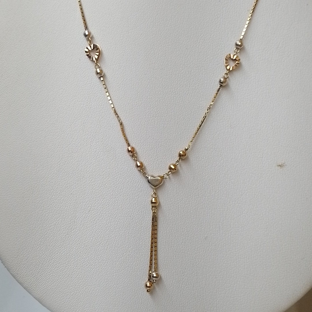 GARGANTILLA ORO, ORO COMBINADO 14 K 4.1 GRMS (SEMINUEVO)