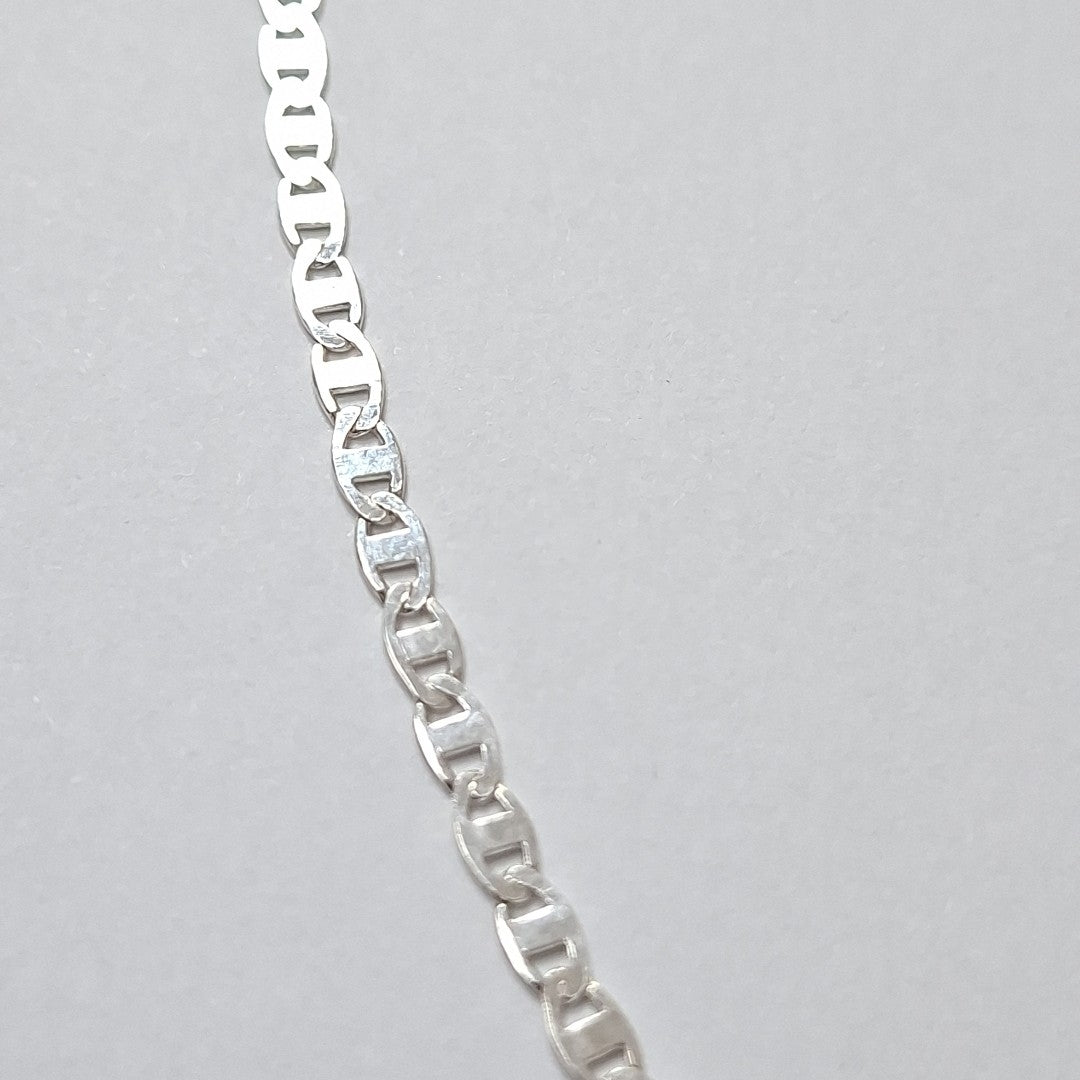 CADENA TEJIDO ESPEJO PLATA .925 55 CM 3.8 GR (NUEVO)