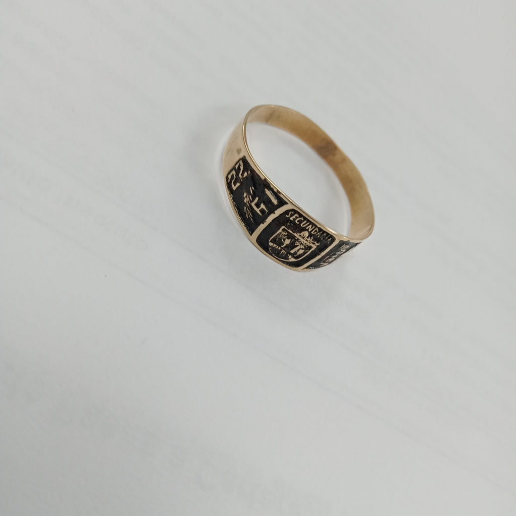 ANILLO DE GRADUACIÓN ORO 8 K 1,50 GRMS (SEMINUEVO)