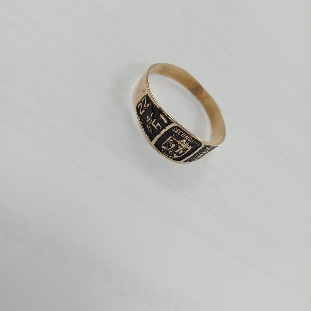 ANILLO DE GRADUACIÓN ORO 8 K 1,50 GRMS (SEMINUEVO)