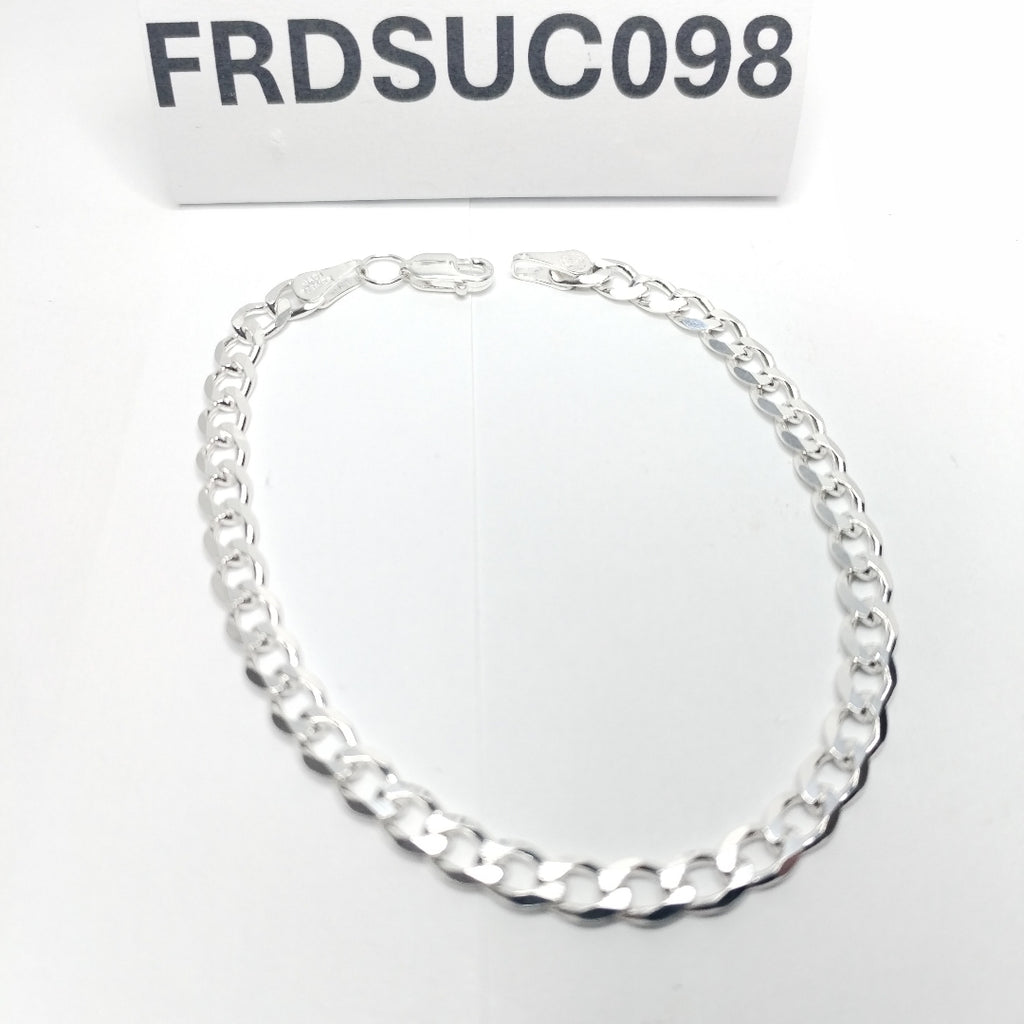 PULSERA BARBADA PLATA .925 18 CM 5.93 GR (NUEVO)