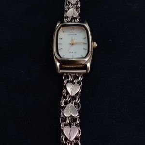 RELOJ CAJA ACERO PULSO ORO ORO 10 K 21.8 GRMS (SEMINUEVO)