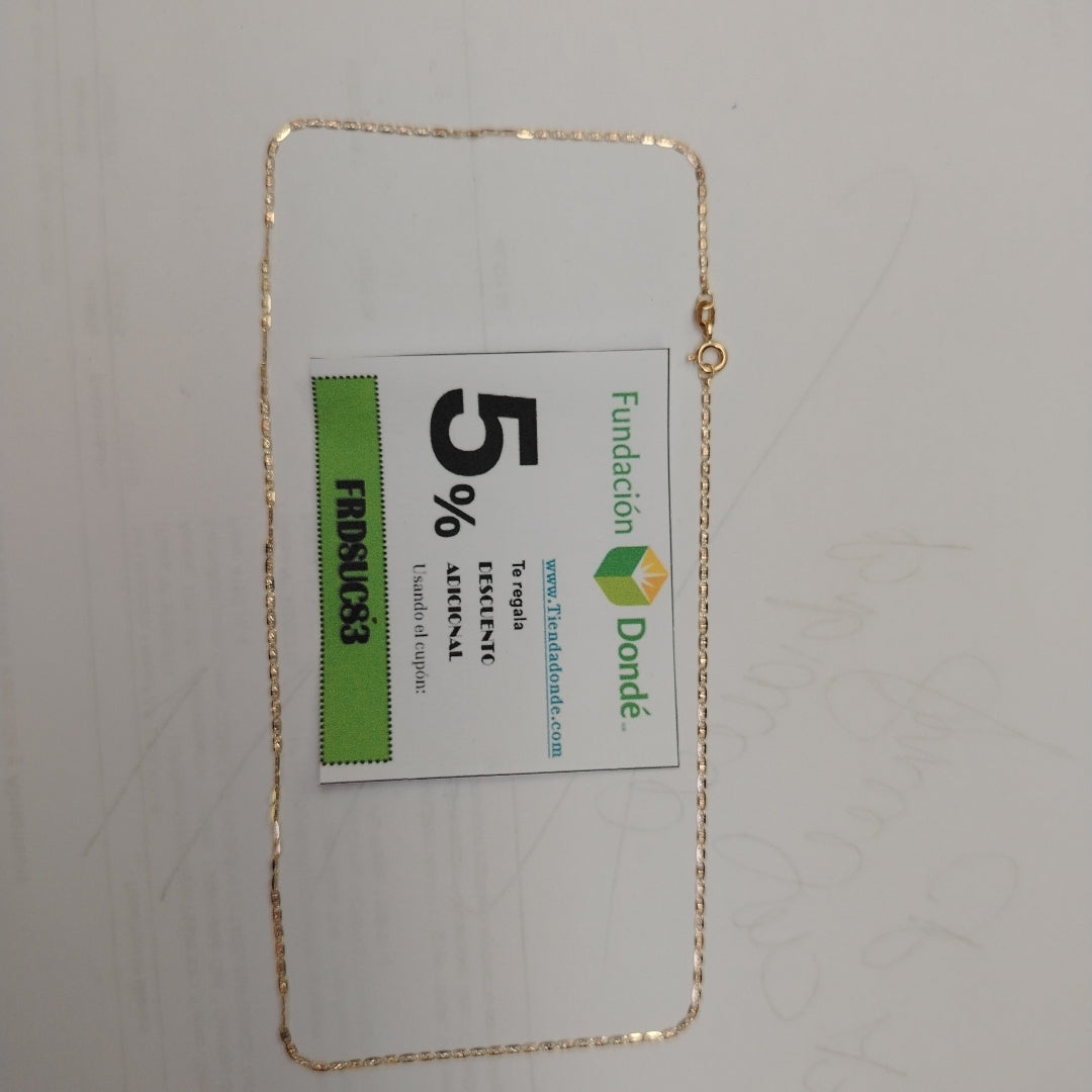 CADENA ORO 14 K 1.5 GRMS (SEMINUEVO)