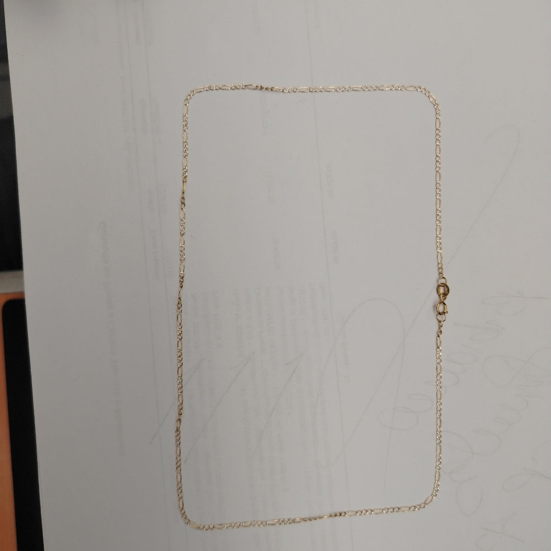 CADENA ORO, RODIADO 14 K 1.8 GRMS (SEMINUEVO)