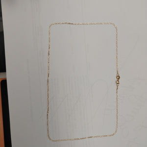 CADENA ORO, RODIADO 14 K 1.8 GRMS (SEMINUEVO)