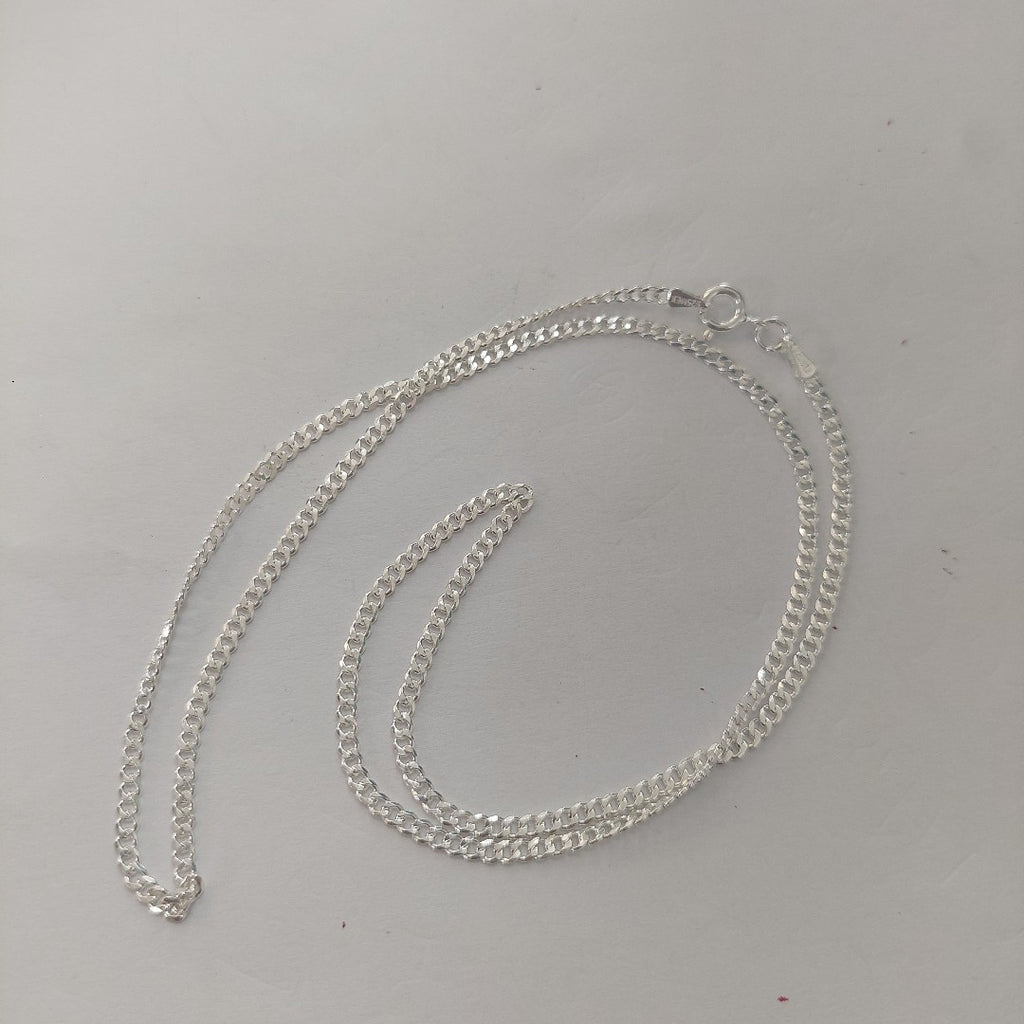 CADENA BARBADA PLATA .925 50 CM 5.23 GR (NUEVO)