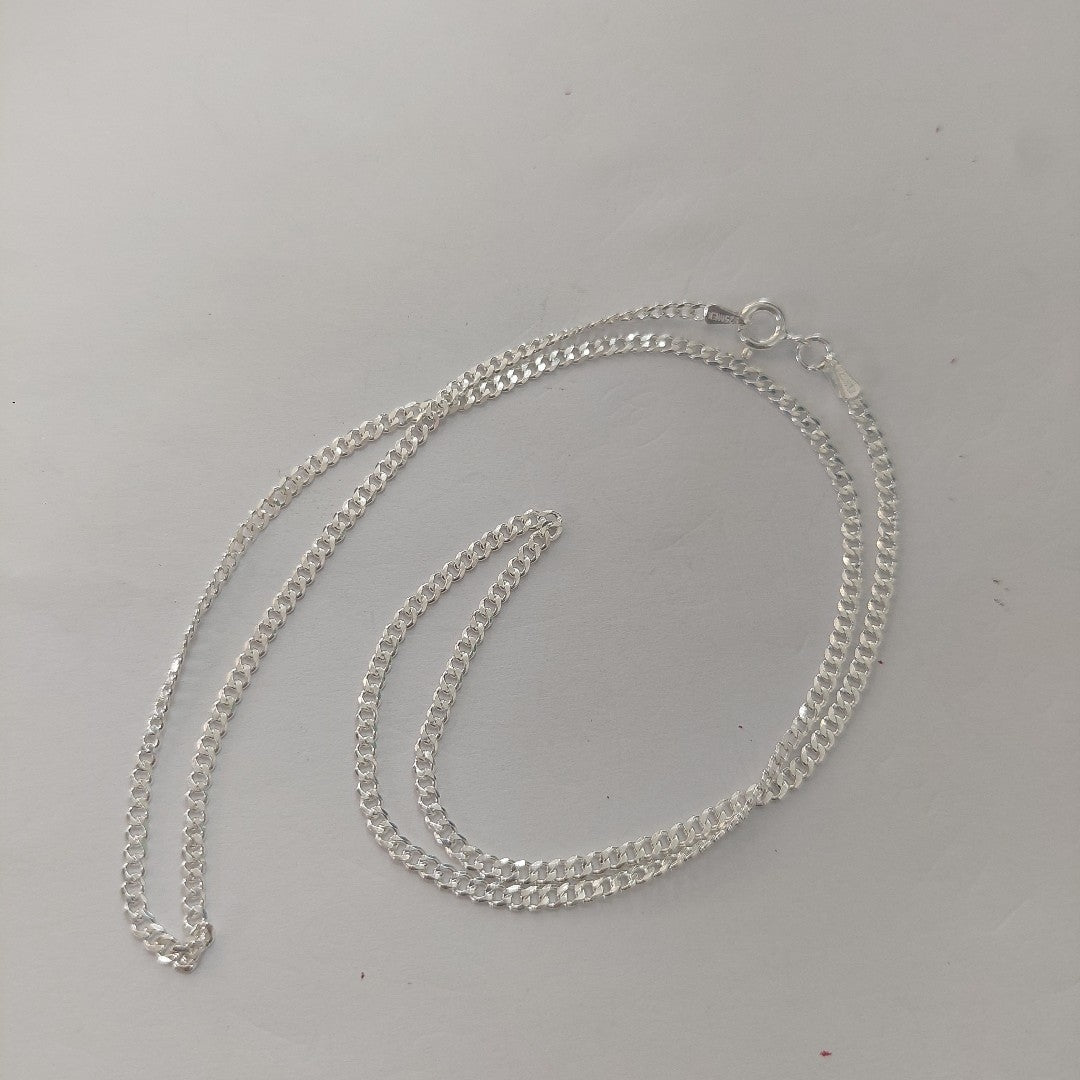 CADENA BARBADA PLATA .925 50 CM 5.23 GR (NUEVO)