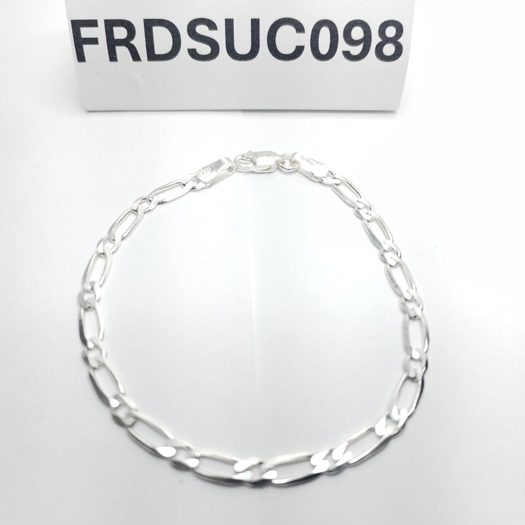 PULSERA TEJIDO 1X1 PLATA .925 18 CM 3.4 GR (NUEVO)
