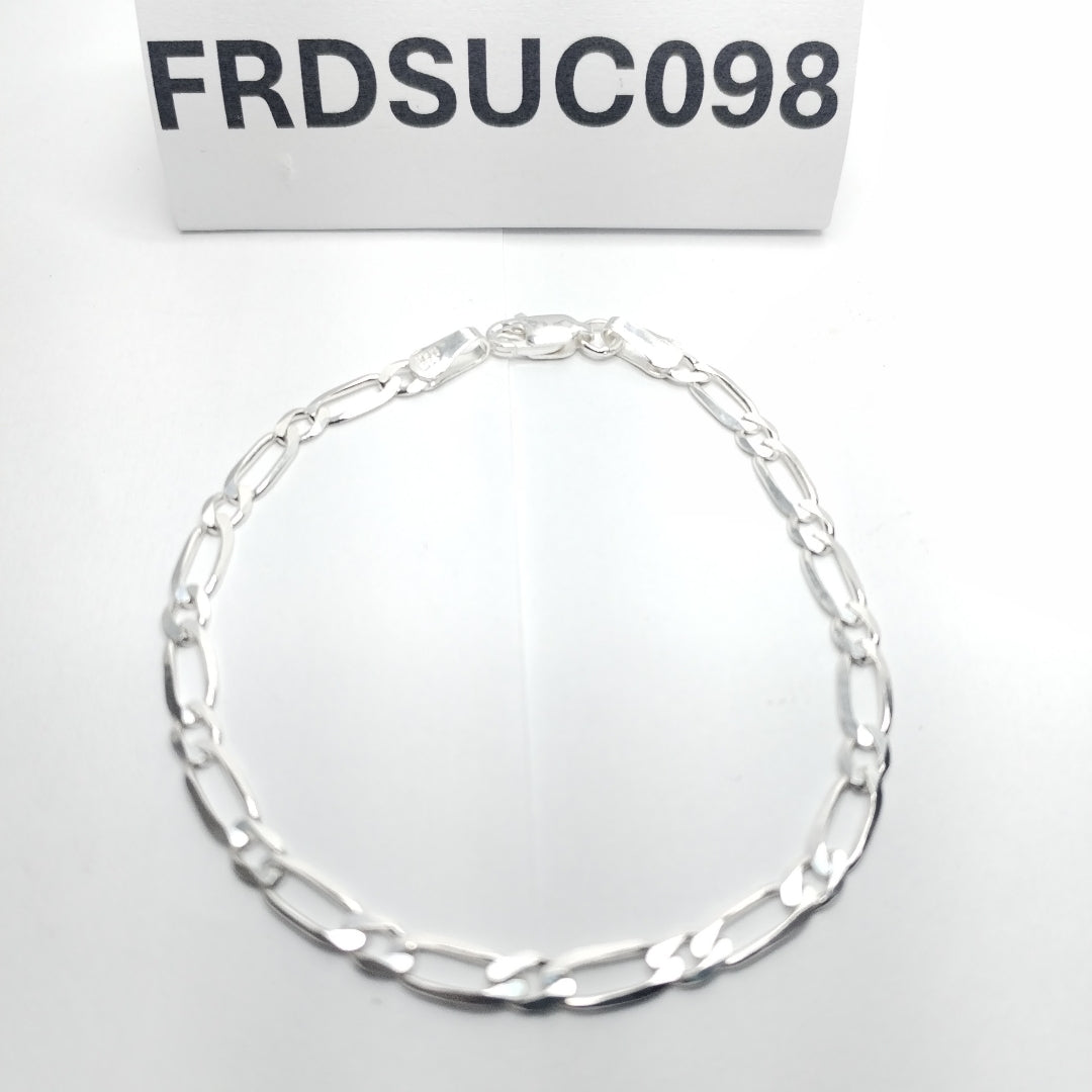 PULSERA TEJIDO 1X1 PLATA .925 18 CM 3.4 GR (NUEVO)
