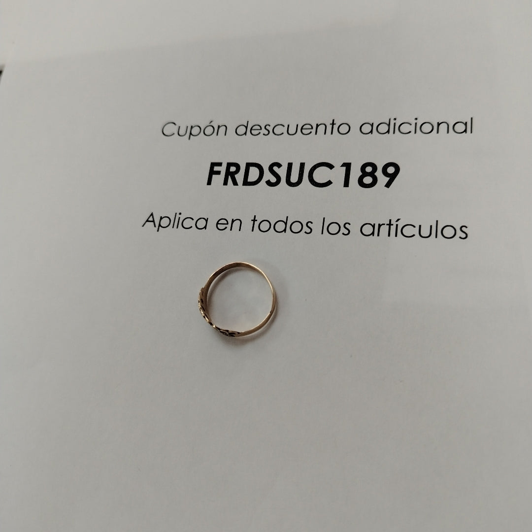 ANILLO CONMEMORATIVO,ANILLO DE GRADUACIÓN ORO 8 K 0,90 GRMS (SEMINUEVO)