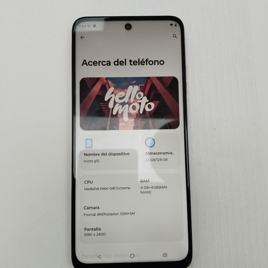 CELULAR MOTOROLA MOTO G15 XT2521-2 (2025) 128 GB 4 GB RAM (SEMINUEVO)
