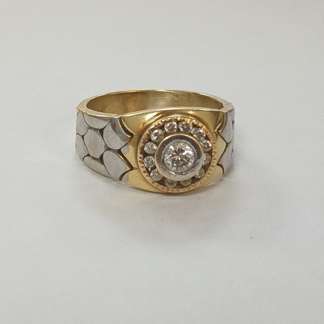ANILLO ORO,ORO BLANCO 14 K 8,40 GRMS (SEMINUEVO)