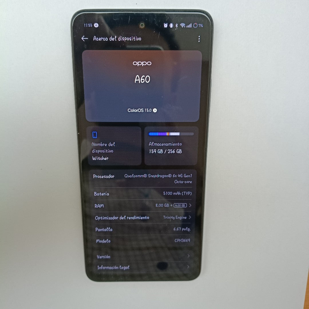 CELULAR OPPO A60 CPH3669 256 GB 8 GB RAM (SEMINUEVO)