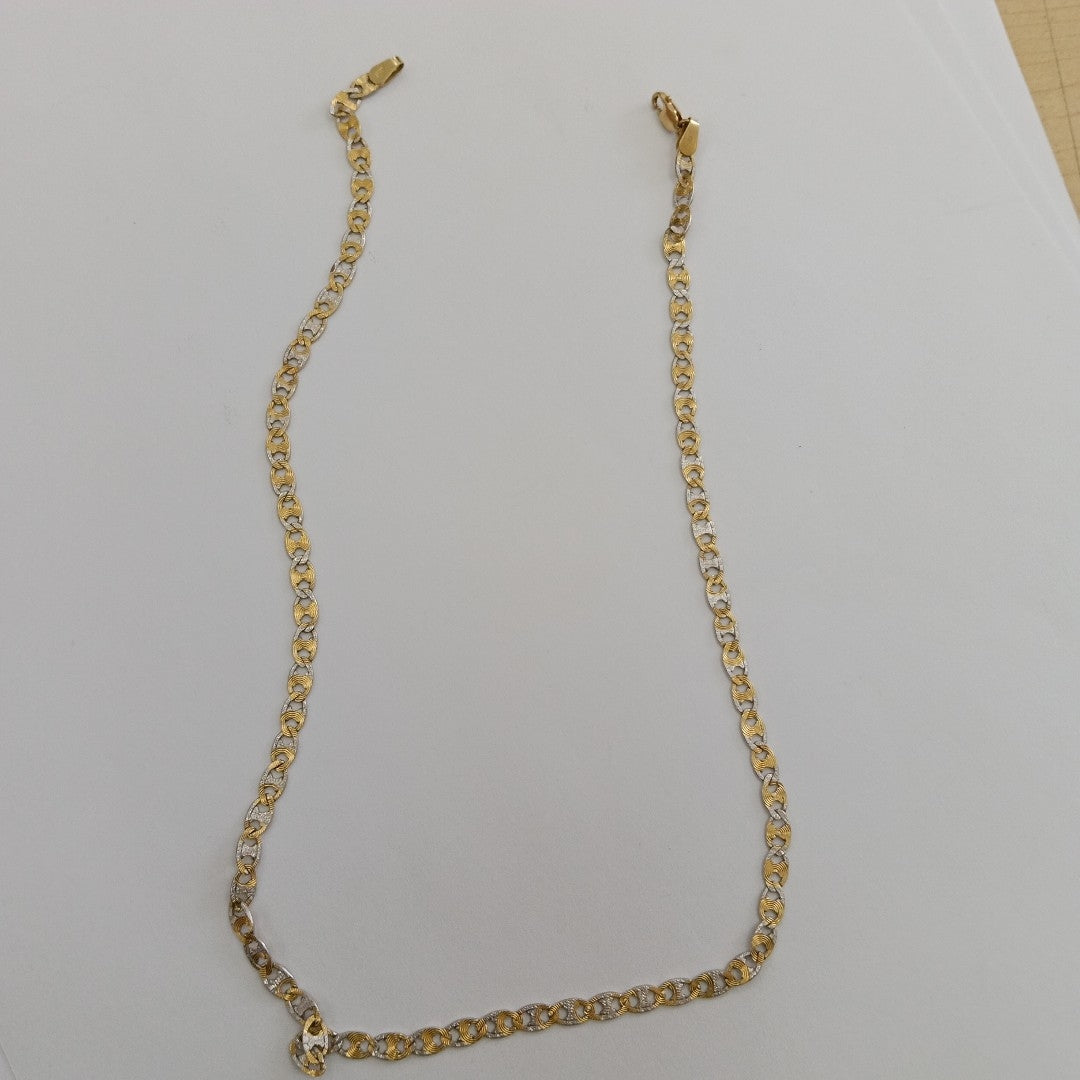 CADENA ORO,ORO COMBINADO 14 K 8,10 GRMS (SEMINUEVO)