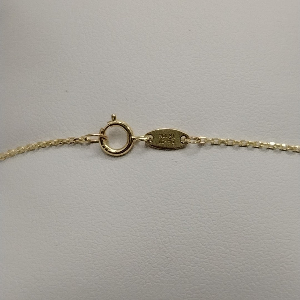PULSERAS TEJIDO ESPECIAL C/DIJE ORO 10K 18 CM 1.4 GR (NUEVO)