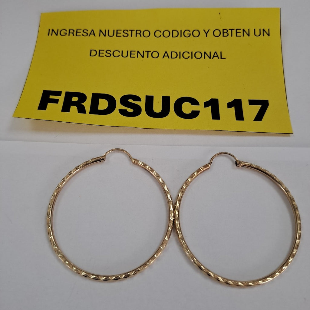 ARRACADAS PAR ORO 10 K 3.9 GRMS (SEMINUEVO)