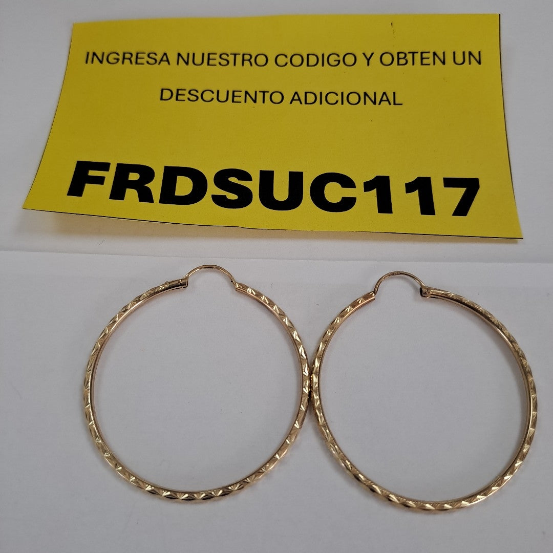 ARRACADAS PAR ORO 10 K 3.9 GRMS (SEMINUEVO)