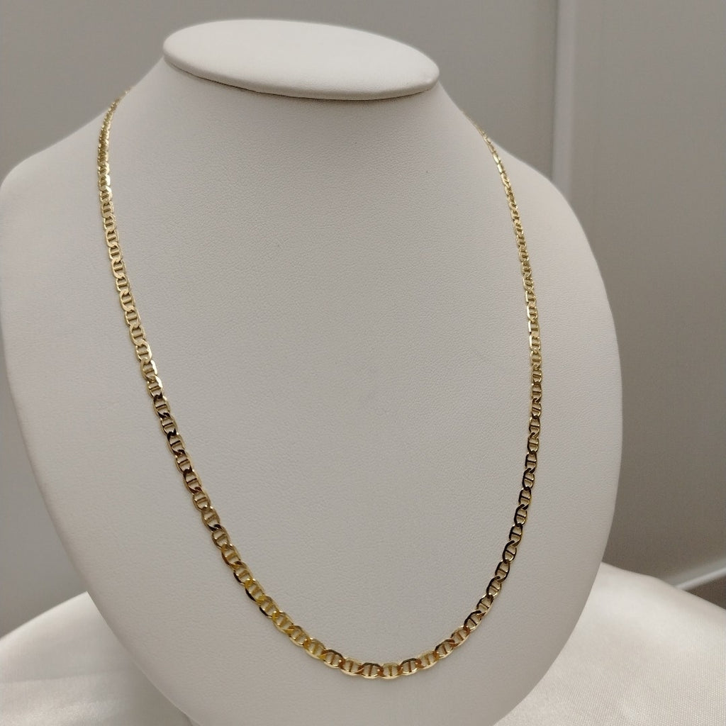 CADENAS TEJIDO MARINERA ORO 14K 55 CM 7.9 GR (NUEVO)