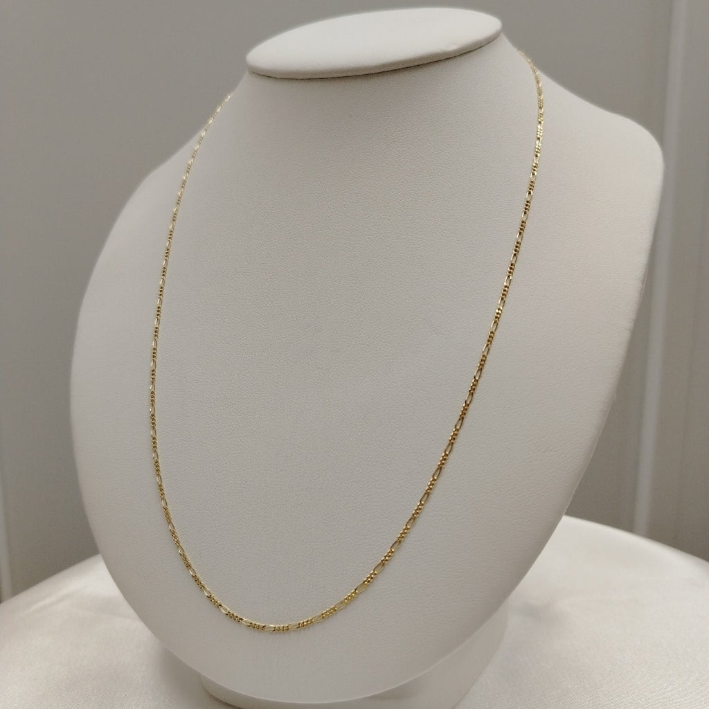 CADENAS TEJIDO 3X1 ORO 14K 55 CM 2.7 GR (NUEVO)