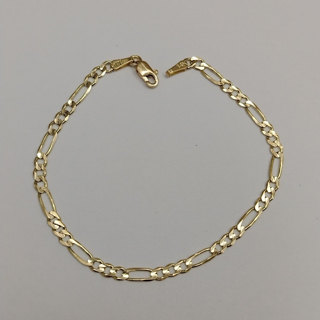 PULSERAS 3X1 ORO 14K 18 CM 2.8 GR (NUEVO)