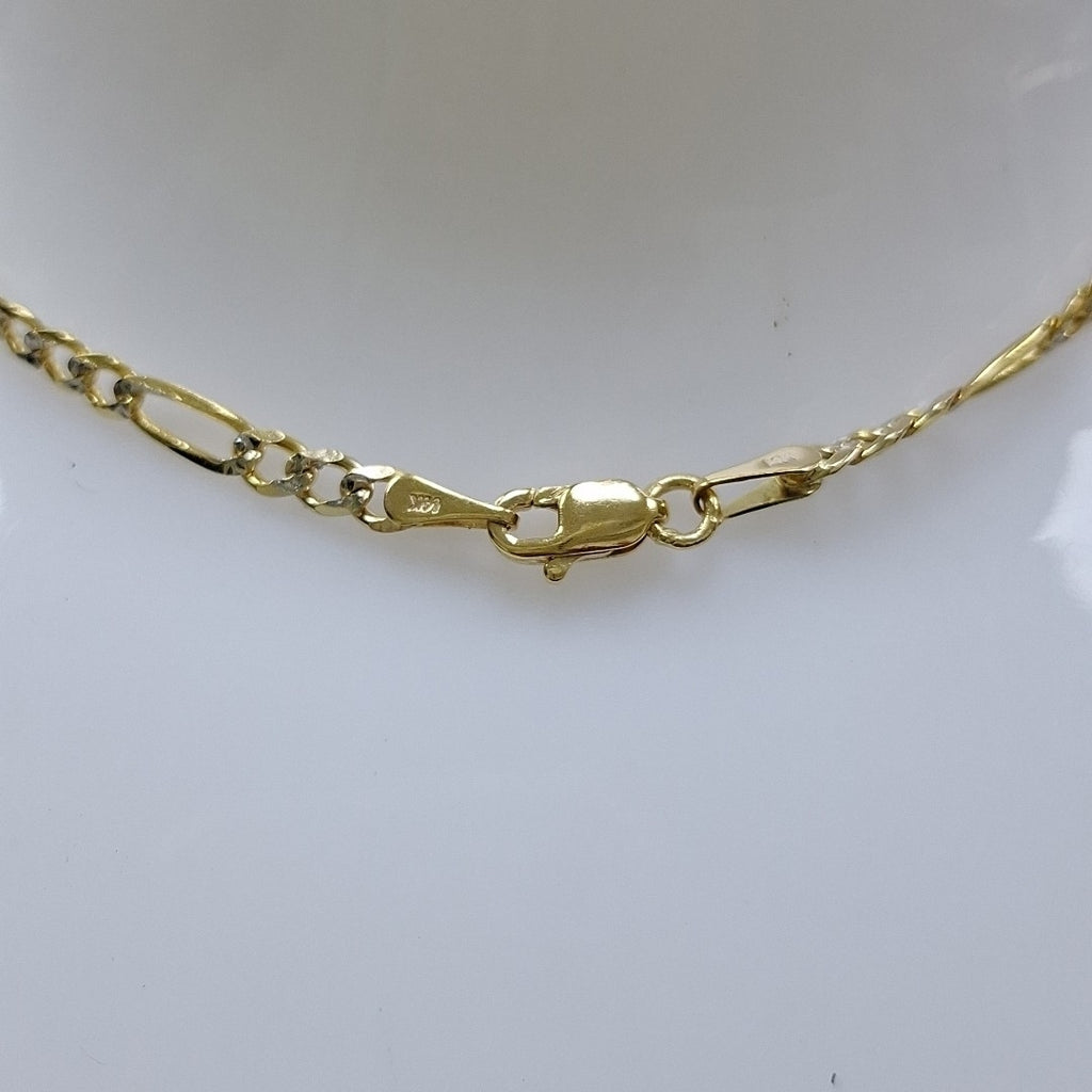 CADENAS 3X1 DIAMANTADA ORO 14K 55 CM 8.4 GR (NUEVO)