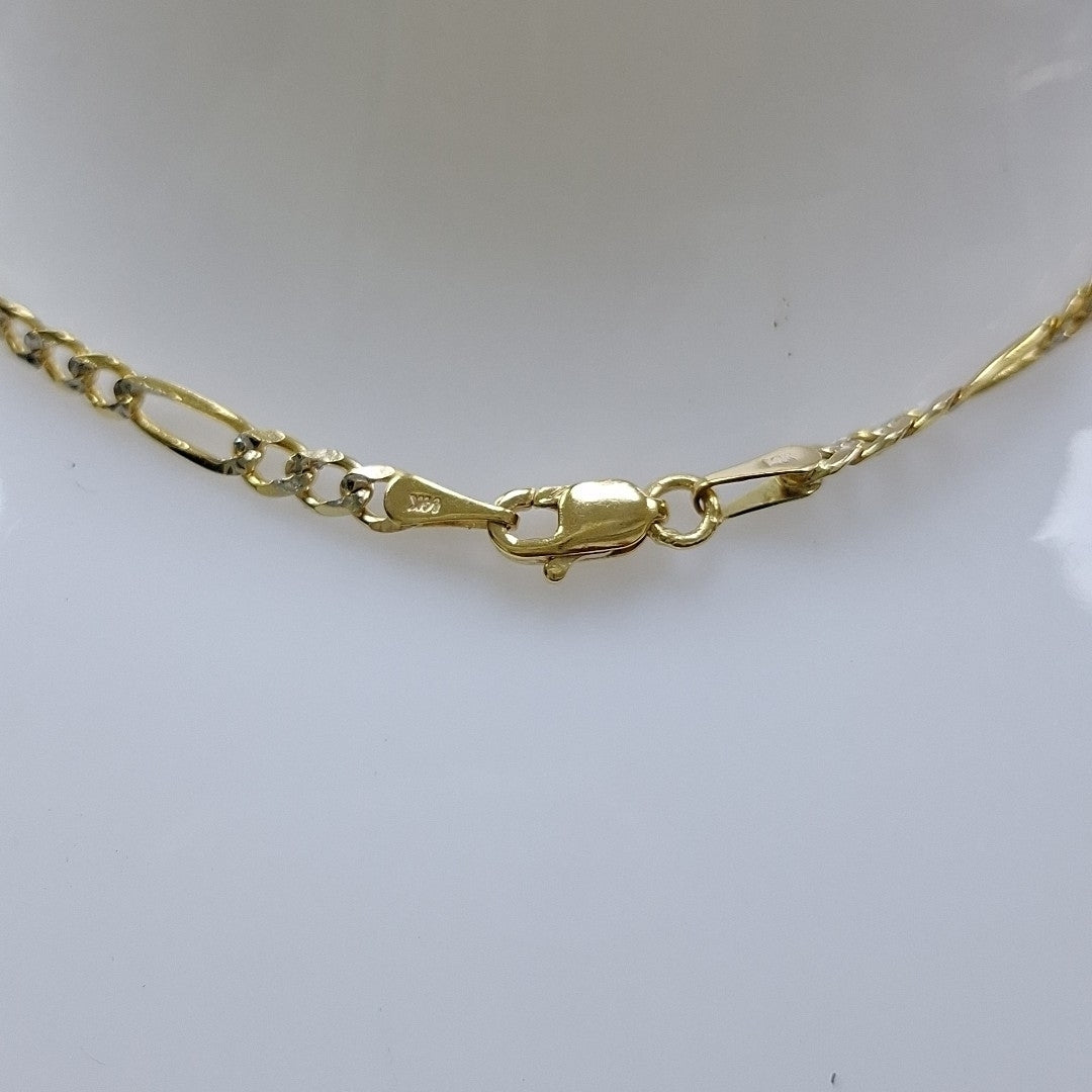 CADENAS 3X1 DIAMANTADA ORO 14K 55 CM 8.4 GR (NUEVO)