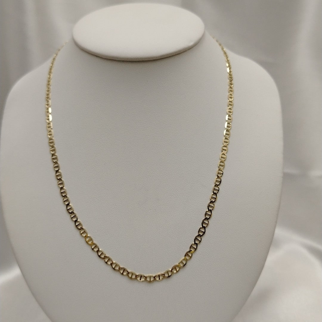 CADENAS TEJIDO MARINERA ORO 14K 50 CM 7.5 GR (NUEVO)