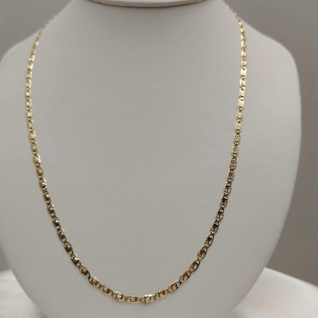 CADENAS TEJIDO GUCHI ORO 14K 55 CM 7 GR (NUEVO)