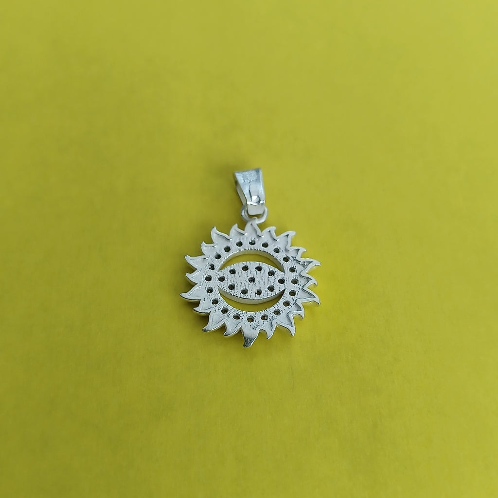 DIJE OJO MAGICO CON CIRCONIAS PLATA .925 2.1 GR (NUEVO)
