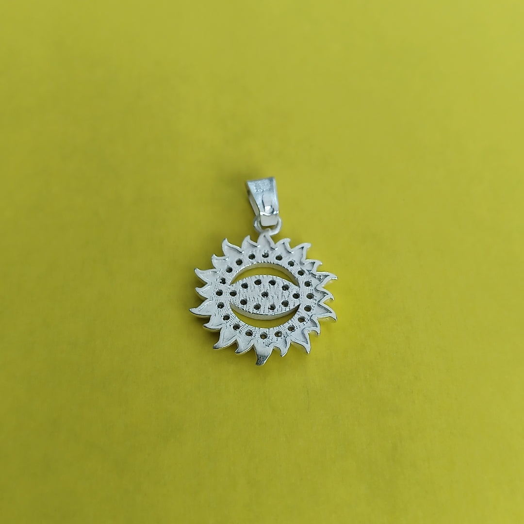 DIJE OJO MAGICO CON CIRCONIAS PLATA .925 2.1 GR (NUEVO)