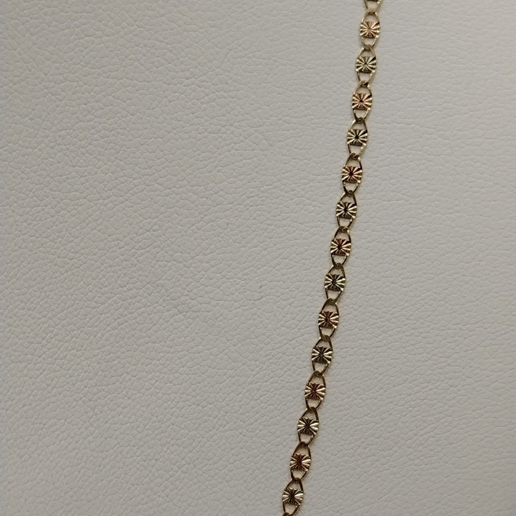 CADENAS TEJIDO GUCHI ORO 10K 60 CM 3.2 GR (NUEVO)