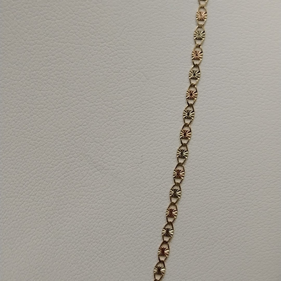 CADENAS TEJIDO GUCHI ORO 10K 60 CM 3.2 GR (NUEVO)