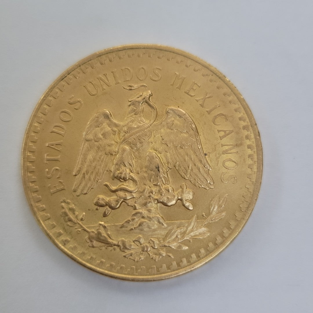 K1 41.6 GRMS 21 K IDENTIFICACIÓN MONEDA NOMINATIVA MONEDAS PESOS 50 PESOS (SEMINUEVO)