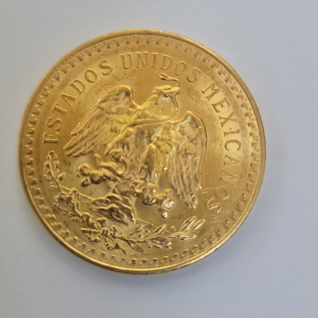K1 41.6 GRMS 21 K IDENTIFICACIÓN MONEDA NOMINATIVA MONEDAS PESOS 50 PESOS (SEMINUEVO)