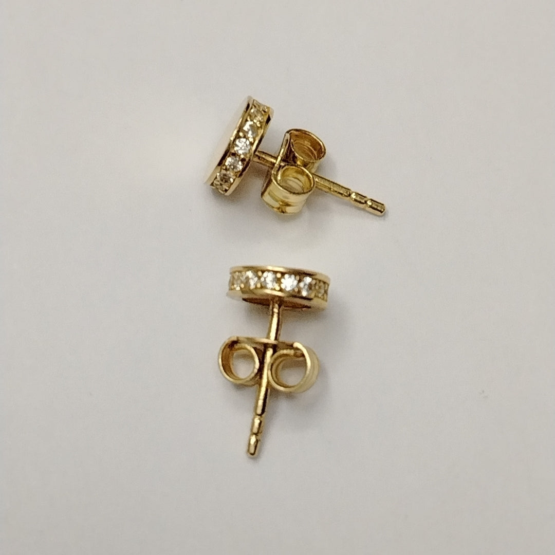 BROQUELES ORO 14K 1.5 (NUEVO)