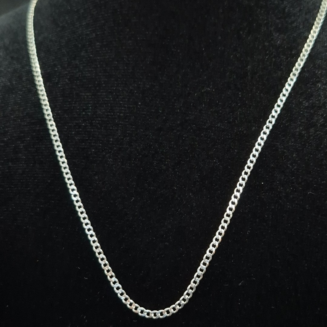CADENA BARBADA PLATA .925 50 CM 4.72 GR (NUEVO)