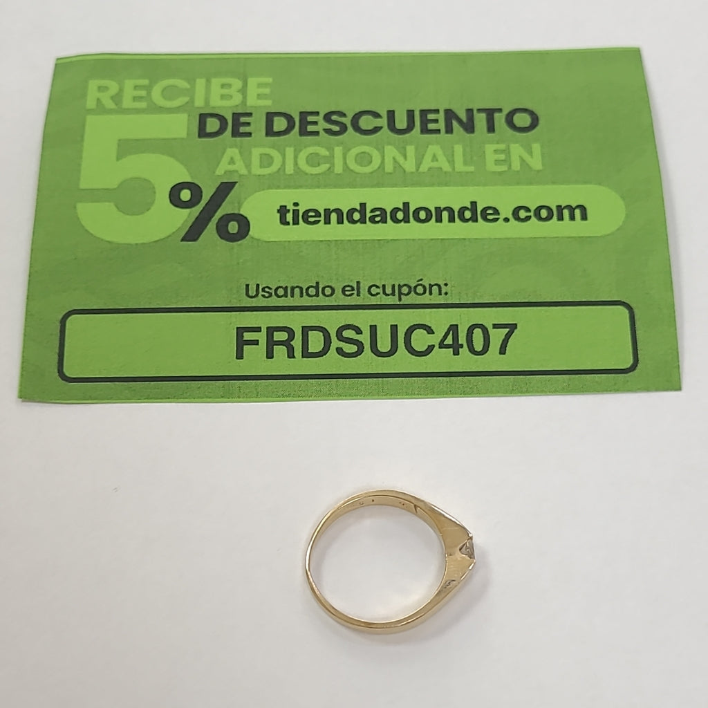 SOLITARIO ORO 14 K 2.8 GRMS (SEMINUEVO)