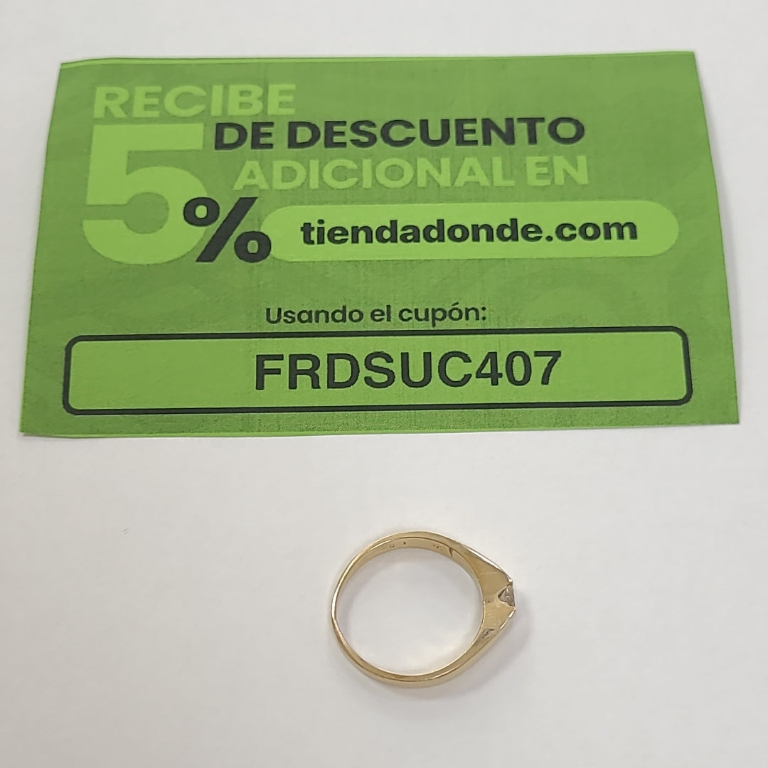 SOLITARIO ORO 14 K 2.8 GRMS (SEMINUEVO)