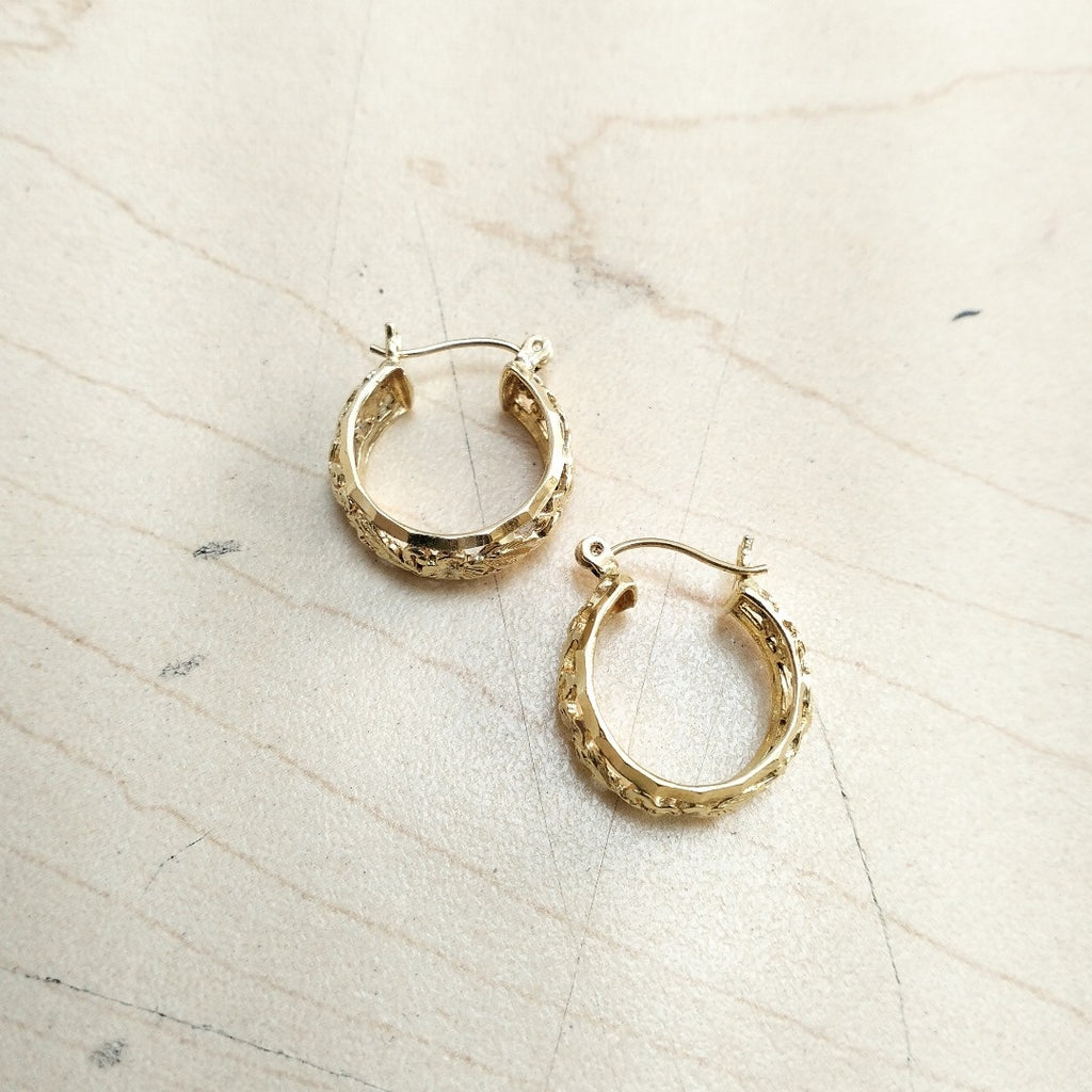 ARRACADAS PAR ORO 14 K 5.1 GRMS (SEMINUEVO)