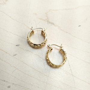 ARRACADAS PAR ORO 14 K 5.1 GRMS (SEMINUEVO)