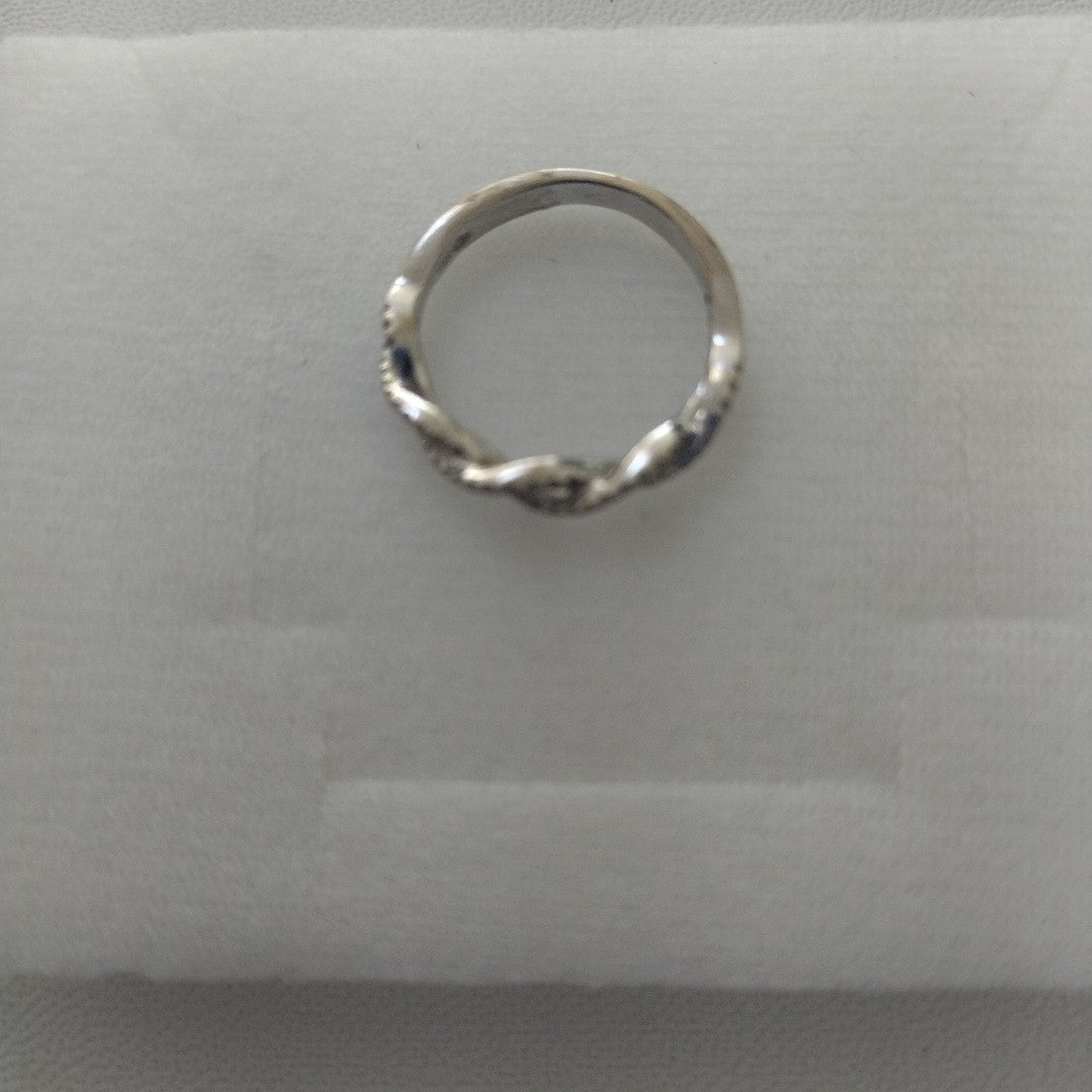 ANILLO ORO BLANCO 14 K 2,10 GRMS (SEMINUEVO)
