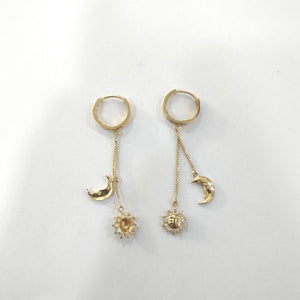 ARETES PAR ORO 14 K 3,00 GRMS (SEMINUEVO)