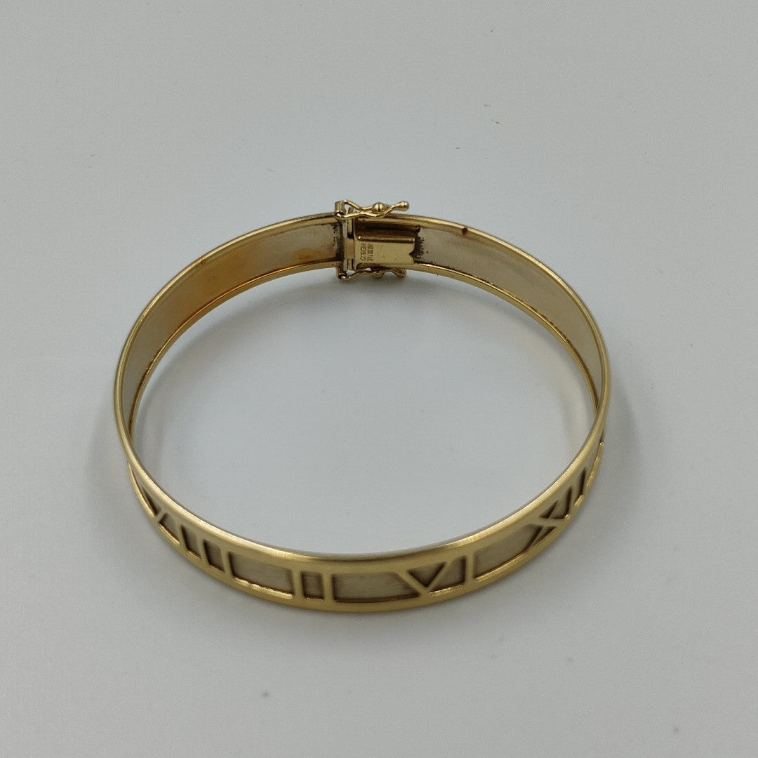 PULSERA RIGIDA ORO,ORO COMBINADO 10 K 10,00 GRMS (SEMINUEVO)