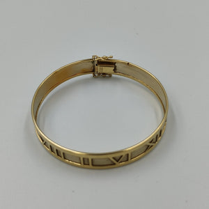 PULSERA RIGIDA ORO,ORO COMBINADO 10 K 10,00 GRMS (SEMINUEVO)
