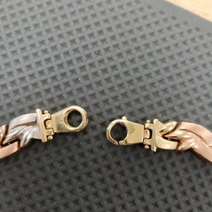 GARGANTILLA ORO COMBINADO 10 K 25,40 GRMS (SEMINUEVO)