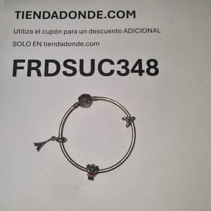 DIJE, PULSERA RIGIDA PLATA 17.8 GRMS (SEMINUEVO)