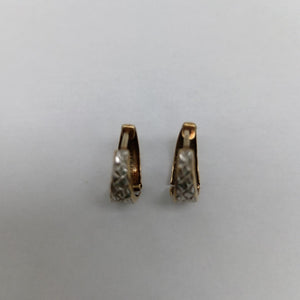 ARRACADAS PAR ORO 14 K 1.3 GRMS (SEMINUEVO)