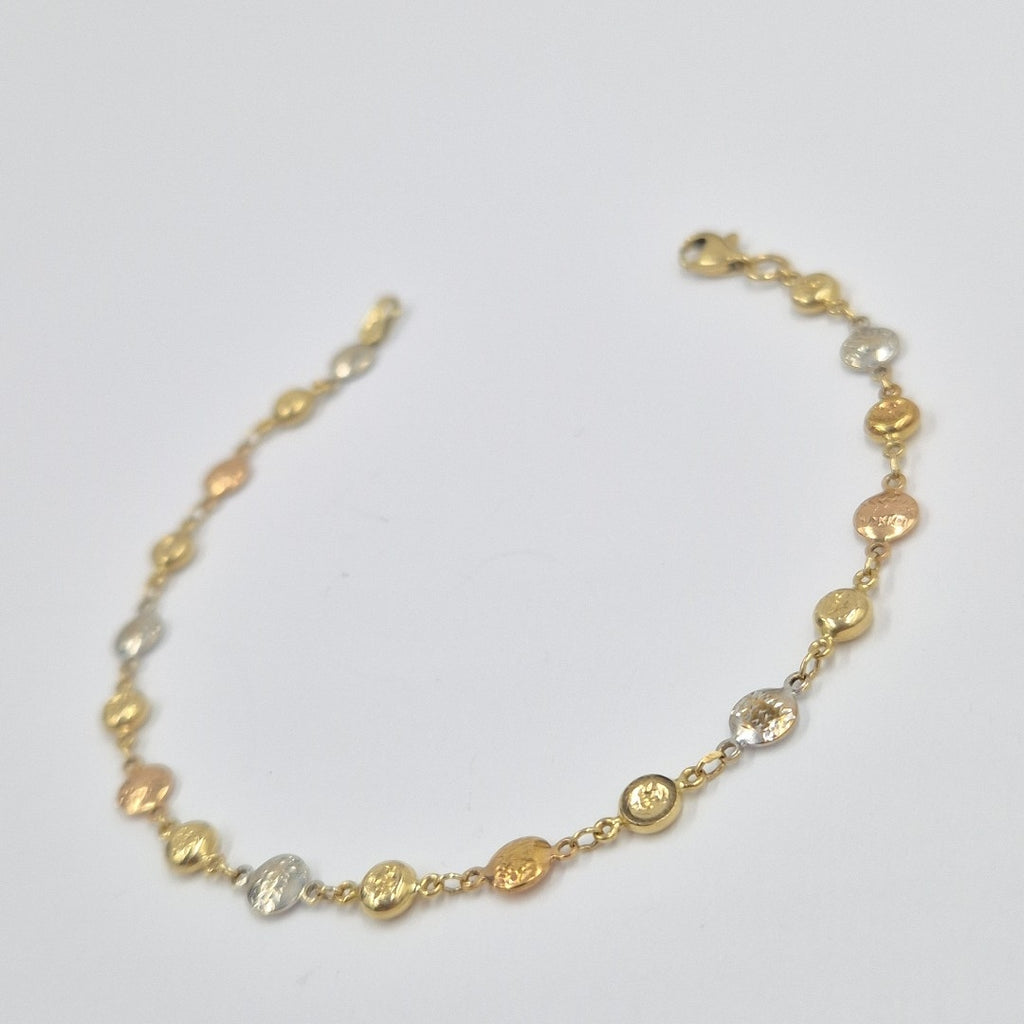 PULSERA ORO COMBINADO 14 K 3,00 GRMS (SEMINUEVO)