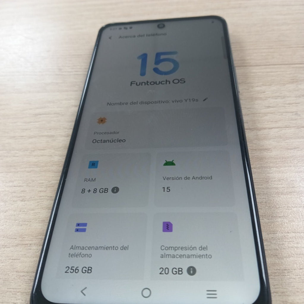 CELULAR VIVO Y19S V2419 (2024) 256 GB 8 GB RAM (SEMINUEVO)